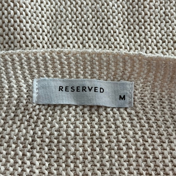 RESERVED Light Pink Shimmer Knit Boatneck - Picture 9 of 10
